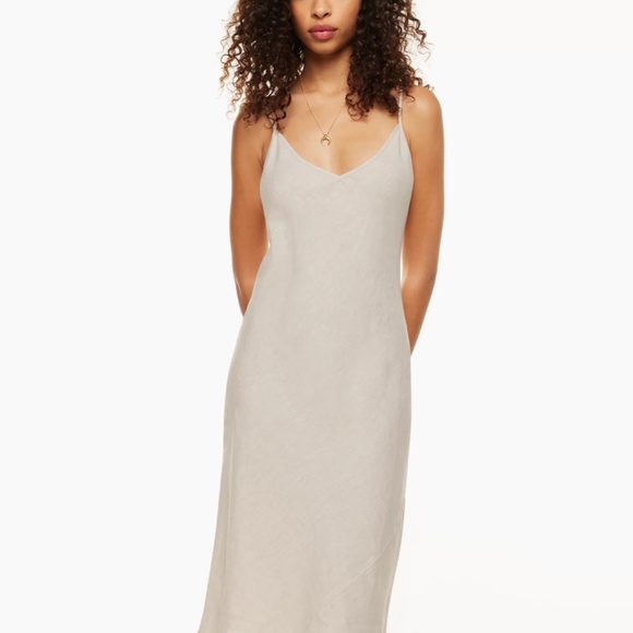 Aritzia - Wilfred Linen Slip Midi Dress (XS) - Picture 1 of 6